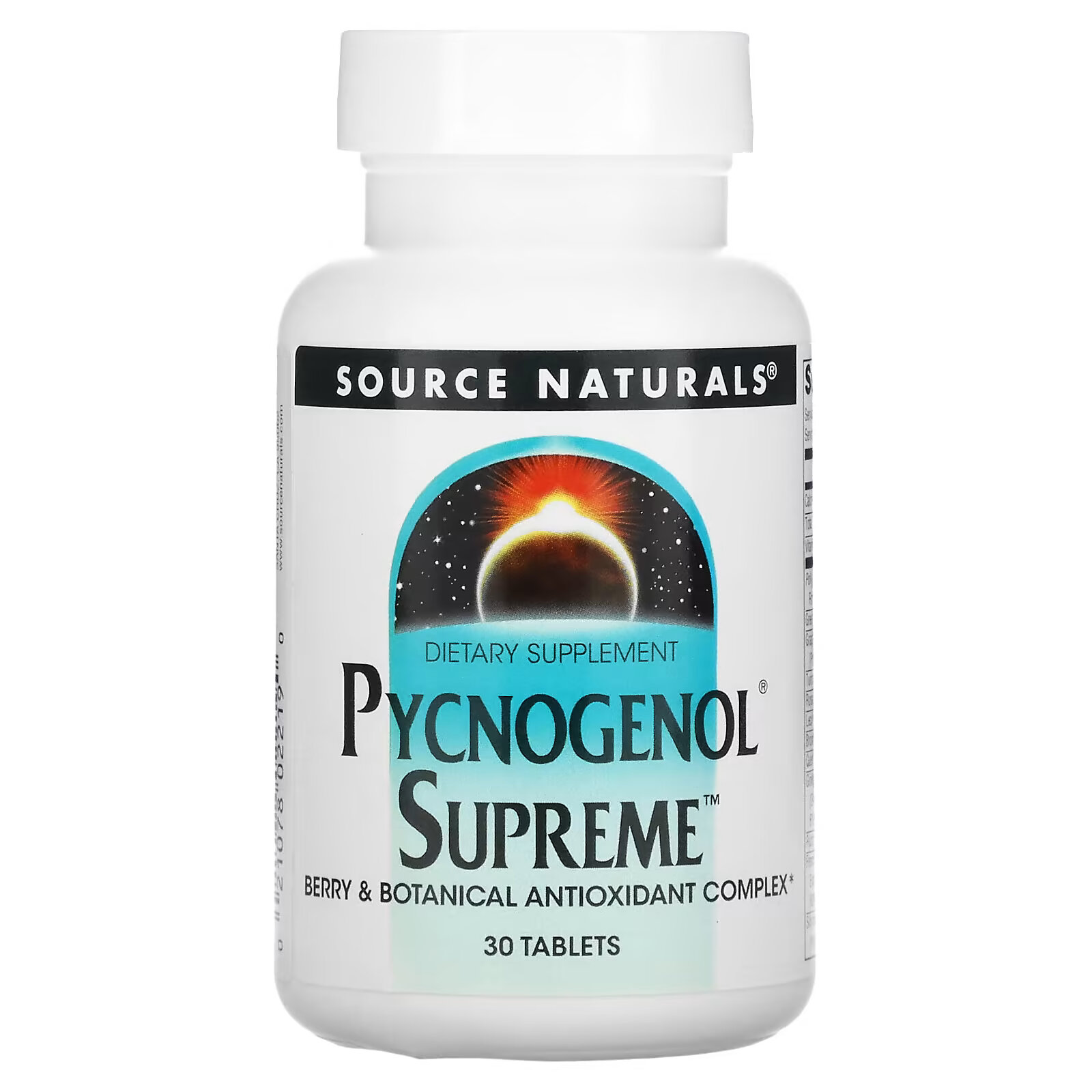 Source Naturals, Пикногенол Supreme, 30 таблеток source naturals пикногенол supreme 30 таблеток