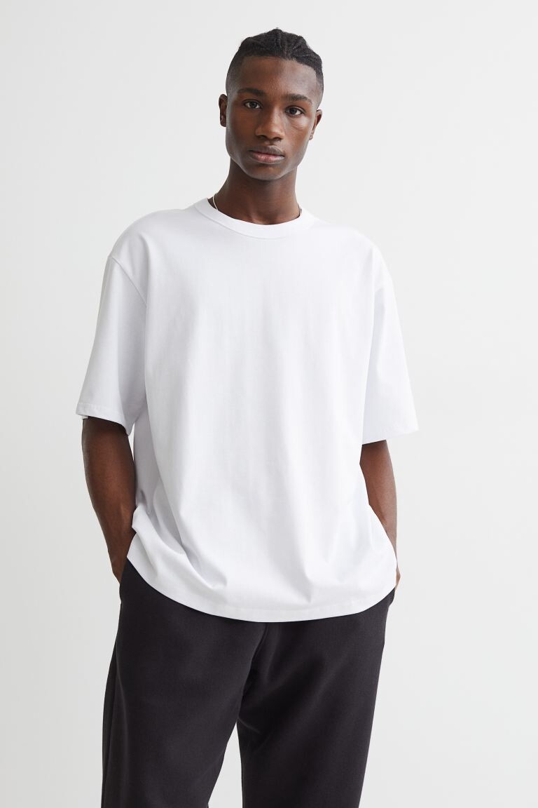 

Футболка свободного кроя COOLMAX® H&M, белый