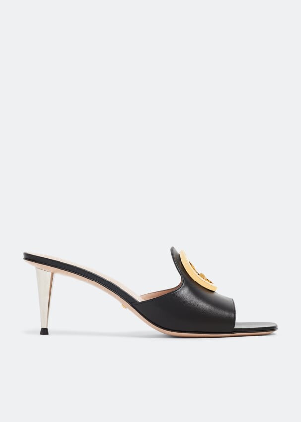 

Сандалии GUCCI Blondie slide sandals, черный