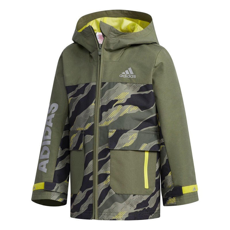 Куртка Adidas Casual Warm, зеленый/мультиколор