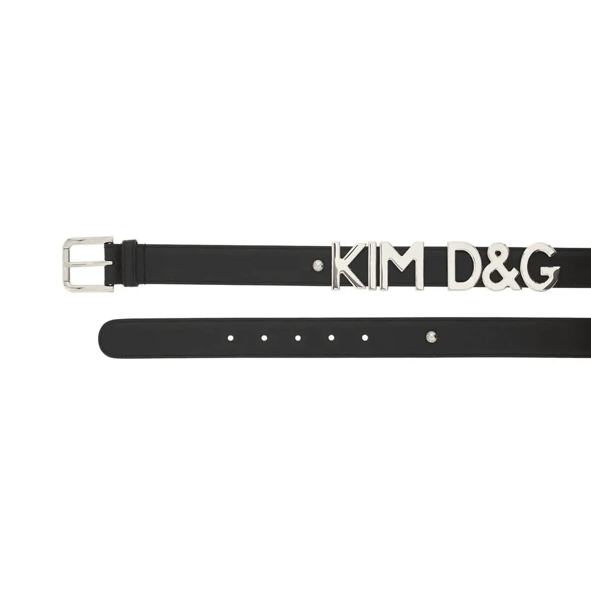 

Ремень Dolce & Gabbana Lettering Leather, черный