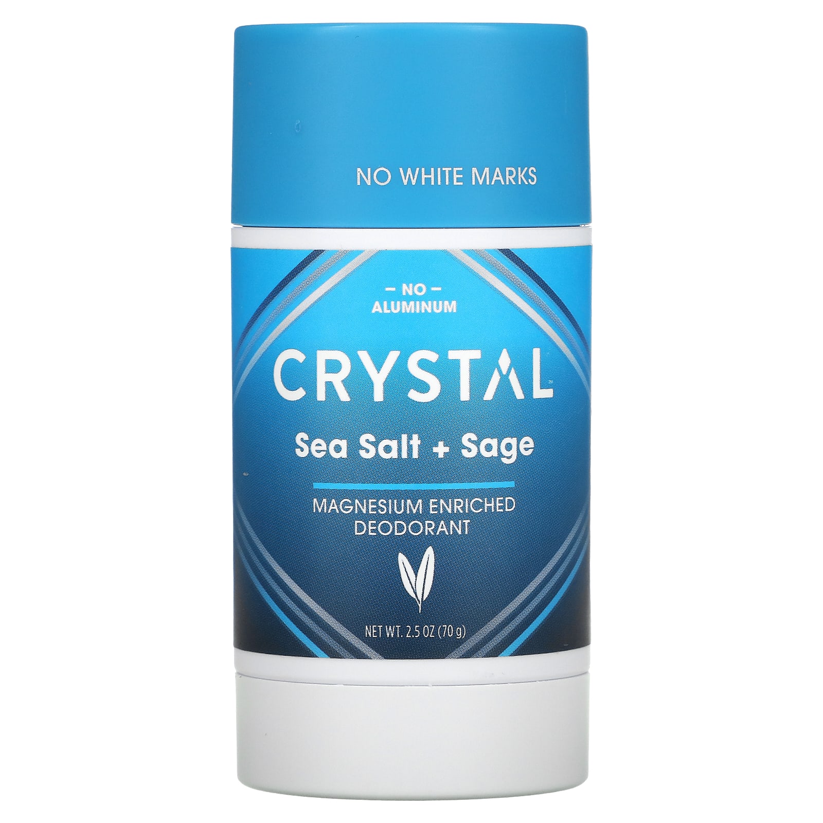 Обогащенный Магнием Дезодорант Crystal Body Deodorant, морская соль + шалфей, 70 г - фото