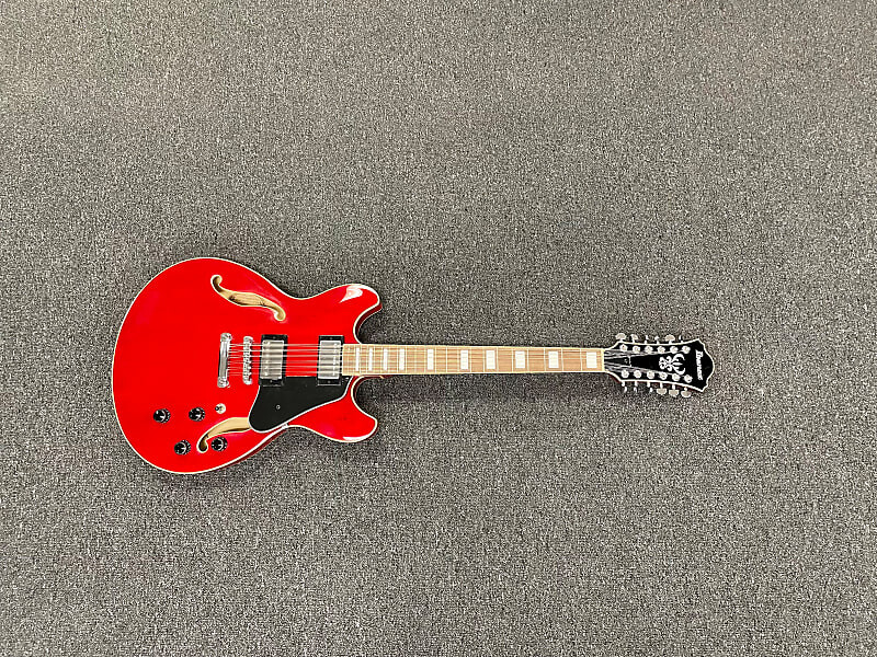 

Ibanez AS7312-TCR Artcore 12-струнная полуакустическая электрогитара 2022 прозрачная вишня AS7312-TCR Artcore 12-String Semi-Hollow