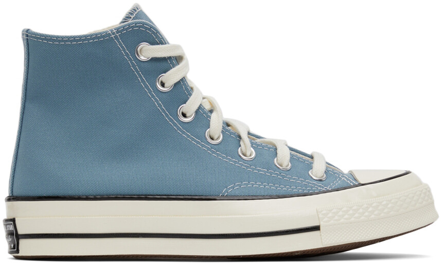 

Синие кроссовки Chuck 70 Hi из переработанного холста Converse, Синий