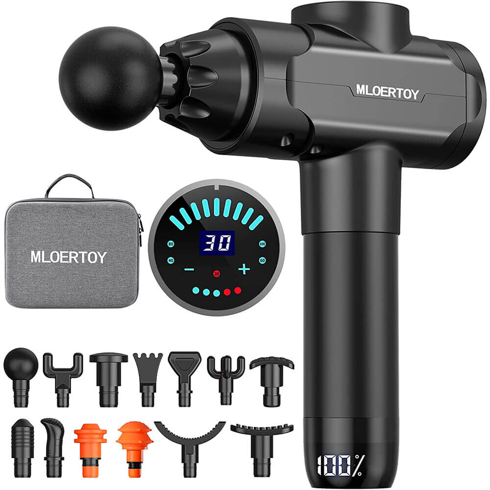 

Массажер перкуссионный Mloertoy Handheld Deep Tissue M20, черный