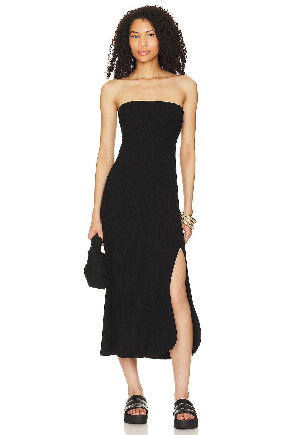 

Платье vitamin A Strapless West, цвет Black Organic Rib