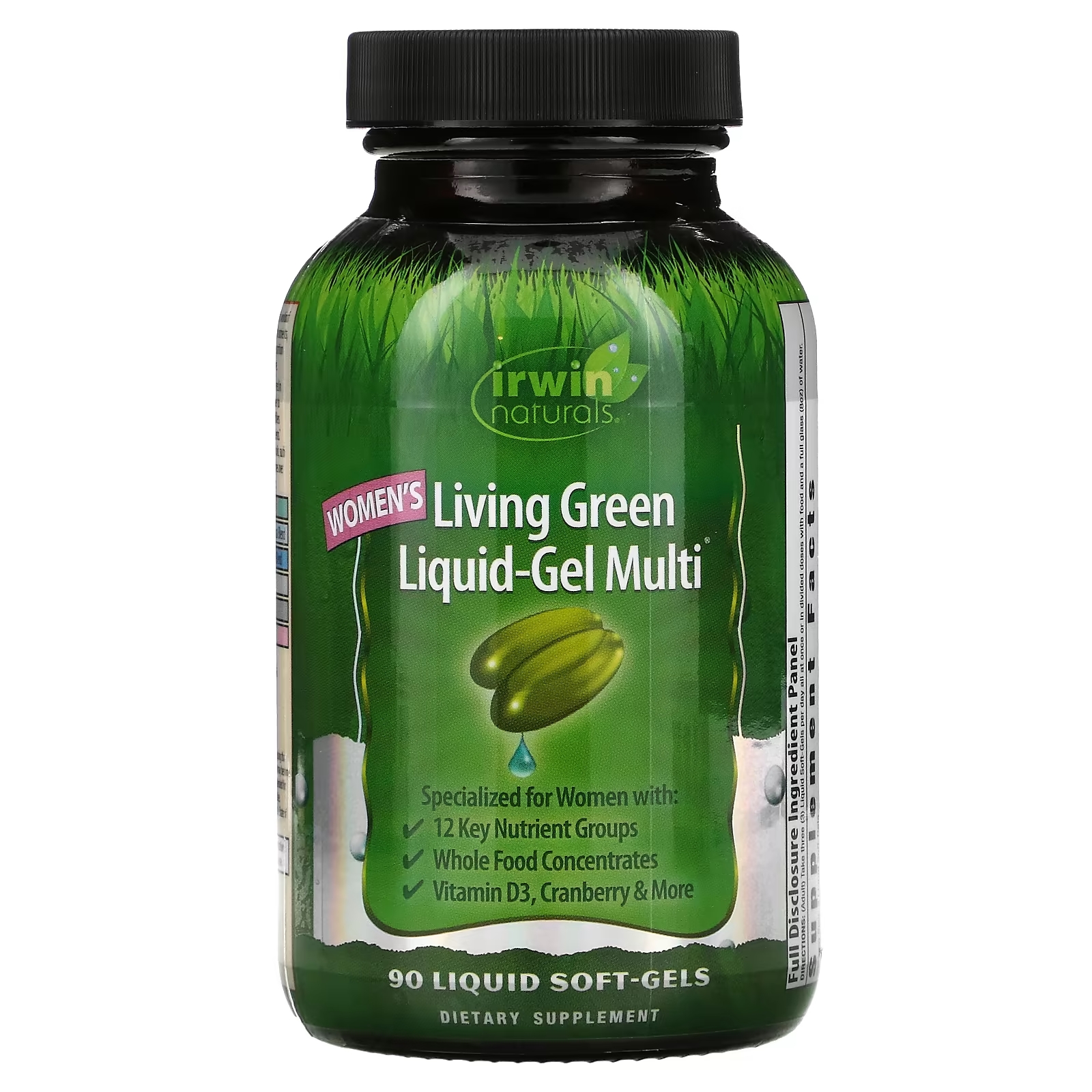 Мультивитамины для Женщин Irwin Naturals Living Green, 90 гелевых капсул irwin naturals men s living green liquid gel multi 120 жидких гелевых капсул