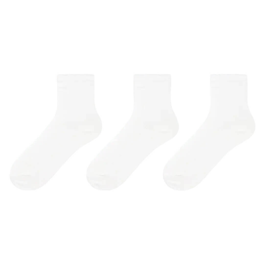 

Комплект носков Uniqlo Ribbed Socks, 3 пары, белый