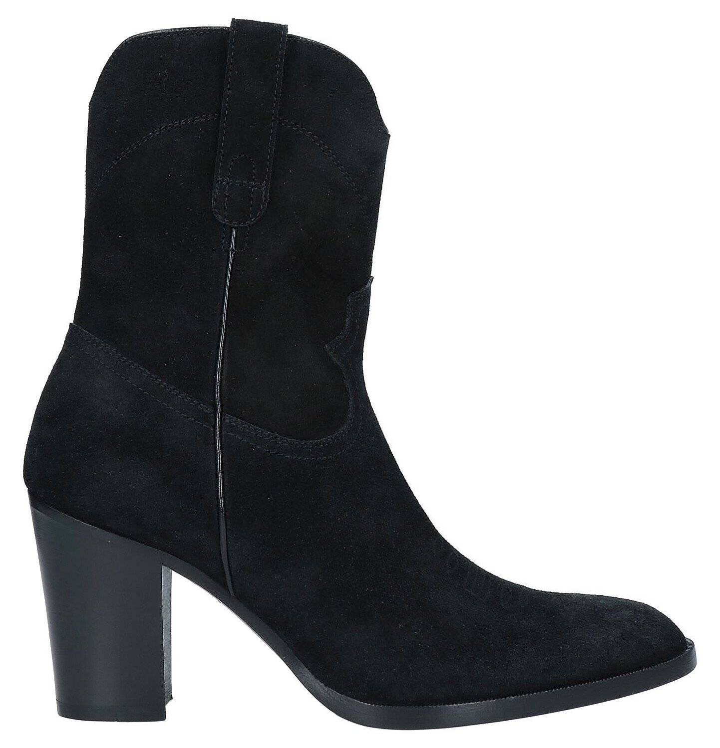 

Замшевые полусапоги CELINE, черный