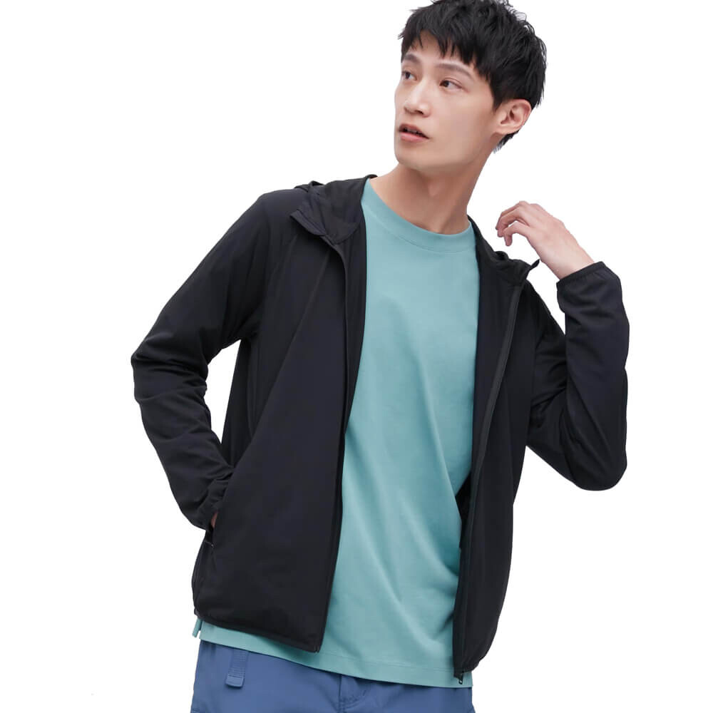 Куртка Uniqlo Dry-Ex Uv Protection Zipped, черный