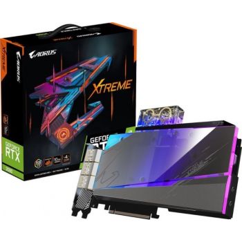 Видеокарта GIGABYTE AORUS GeForce RTX 3080 XTREME WATERFORCE WB 10Gb - фото