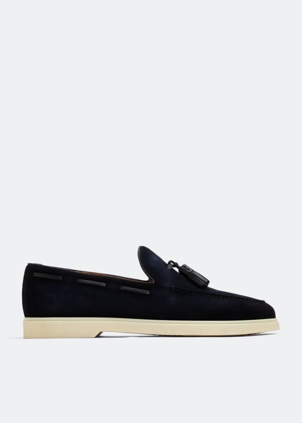 Лоферы MAGNANNI Suede tassel loafers, синий лоферы tod s suede loafers синий