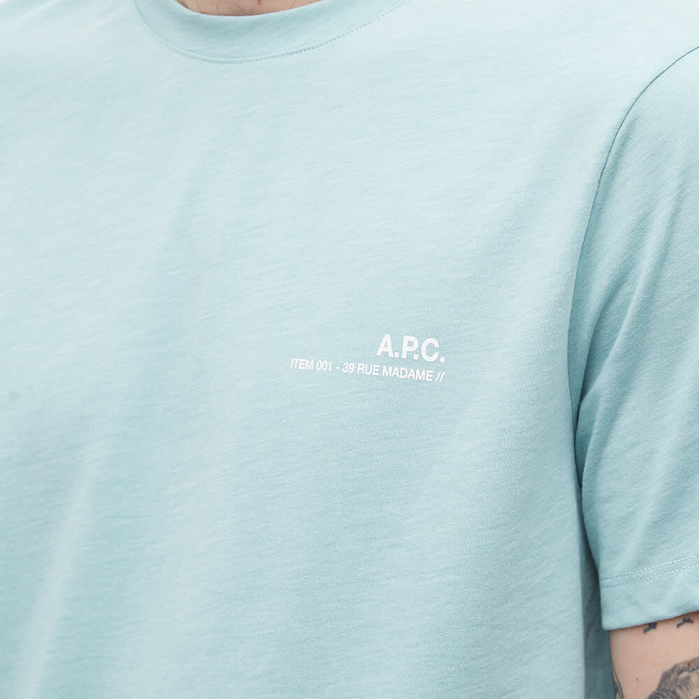 

Футболка A.P.C. Item Logo Tee, Серый