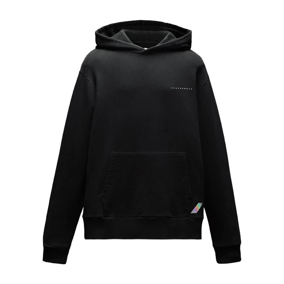 

Худи Zara With Iridescent Logo, черный