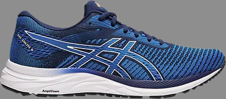 Кроссовки gel excite 6 twist 'blue expanse white' Asics, синий - фото