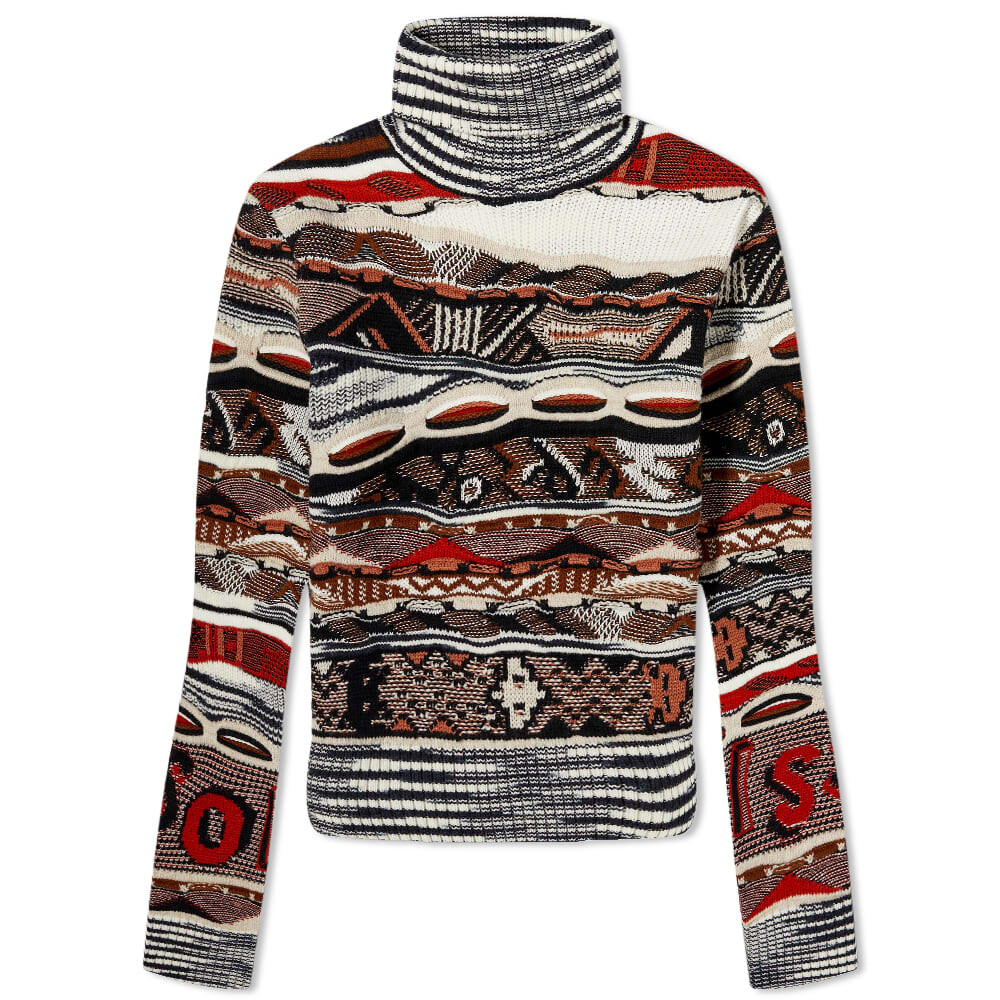 

Топ с высокой горловиной из смешанного трикотажа Missoni, Коричневый