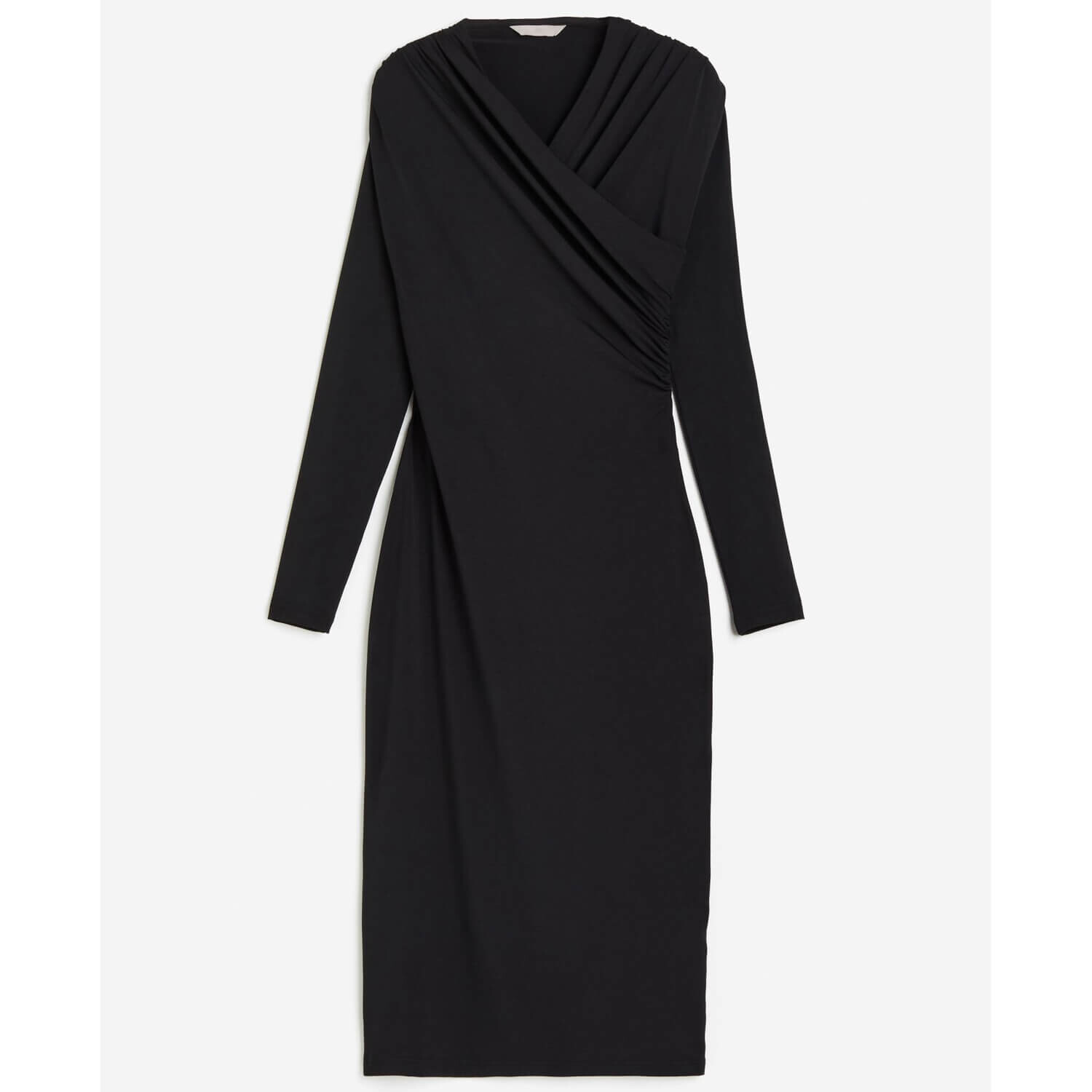 

Платье H&M Draped Bodycon, черный