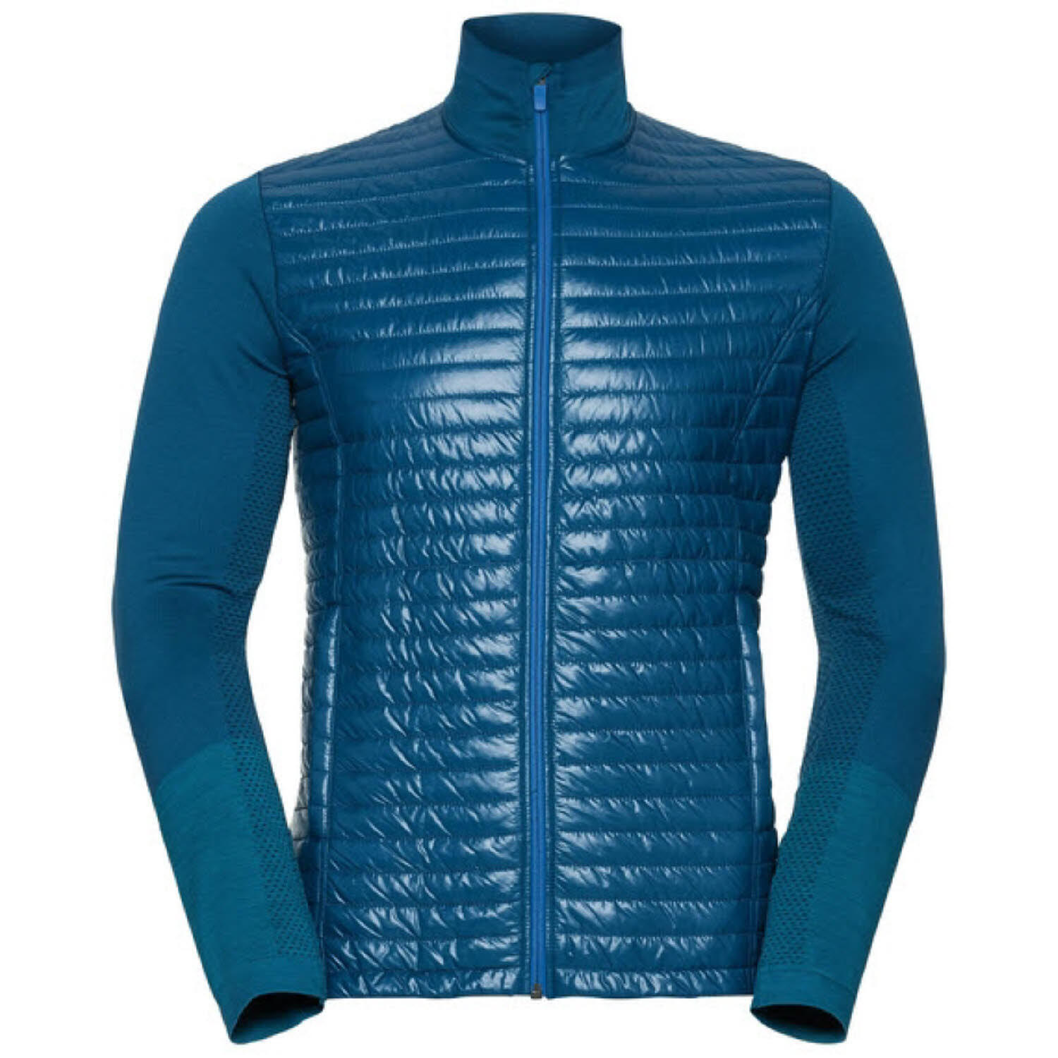 Куртка Engage Odlo средней длины на молнии, синий куртка didriksons демисезонная средней длины силуэт прилегающий водонепроницаемая ветрозащитная мембранная размер 40 синий