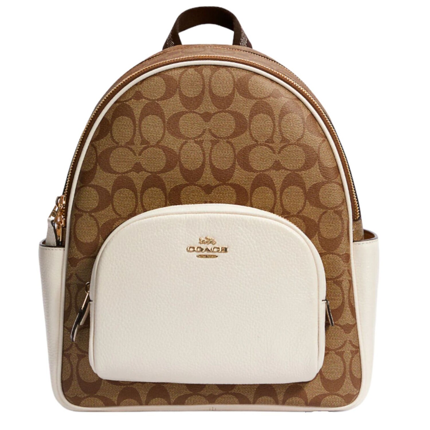 Рюкзак Coach Court In Signature Canvas, коричневый/бежевый