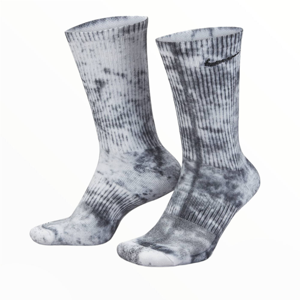 

Носки Nike 2-Pack Everyday Plus Cush Tie-Dye Crew, серый