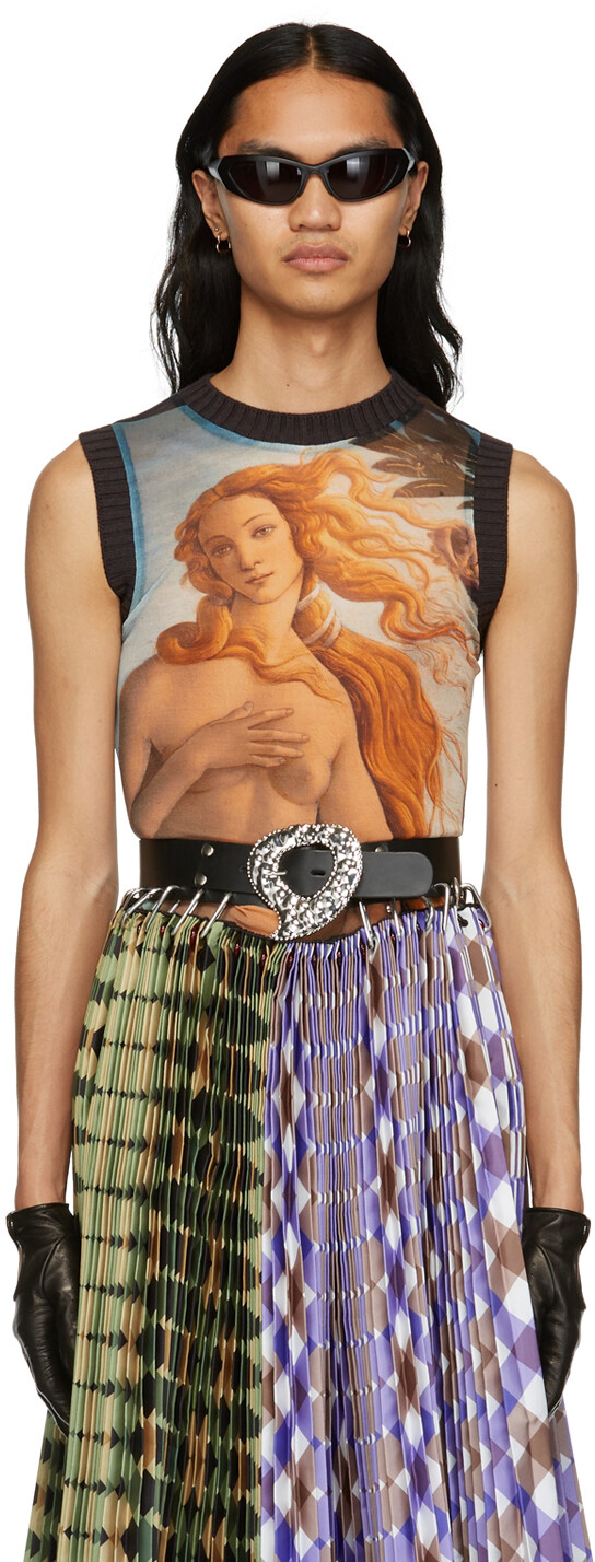 

Эксклюзивная многоцветная нейлоновая майка SSENSE Jean Paul Gaultier