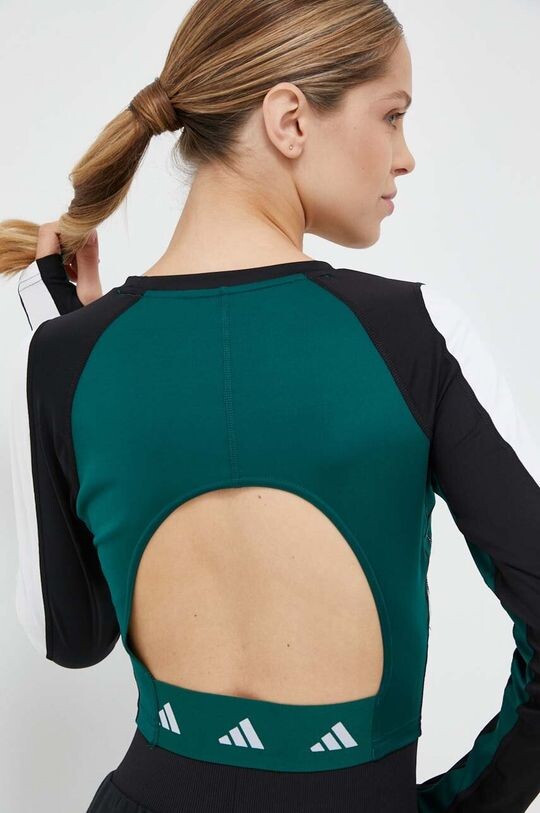 

Тренировочная футболка с длинными рукавами Techfit adidas, зеленый