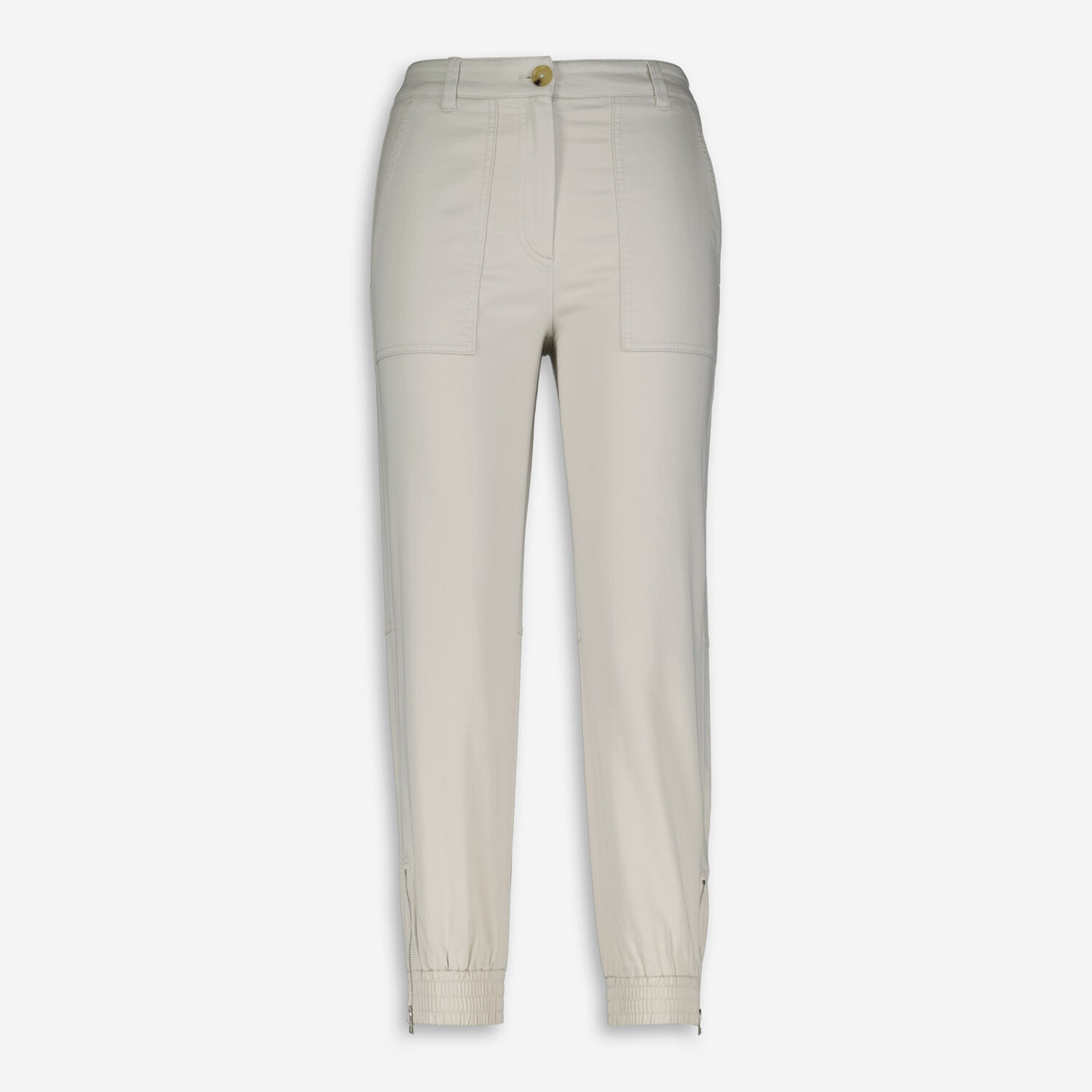 Укороченные брюки кремового цвета Marc O'Polo