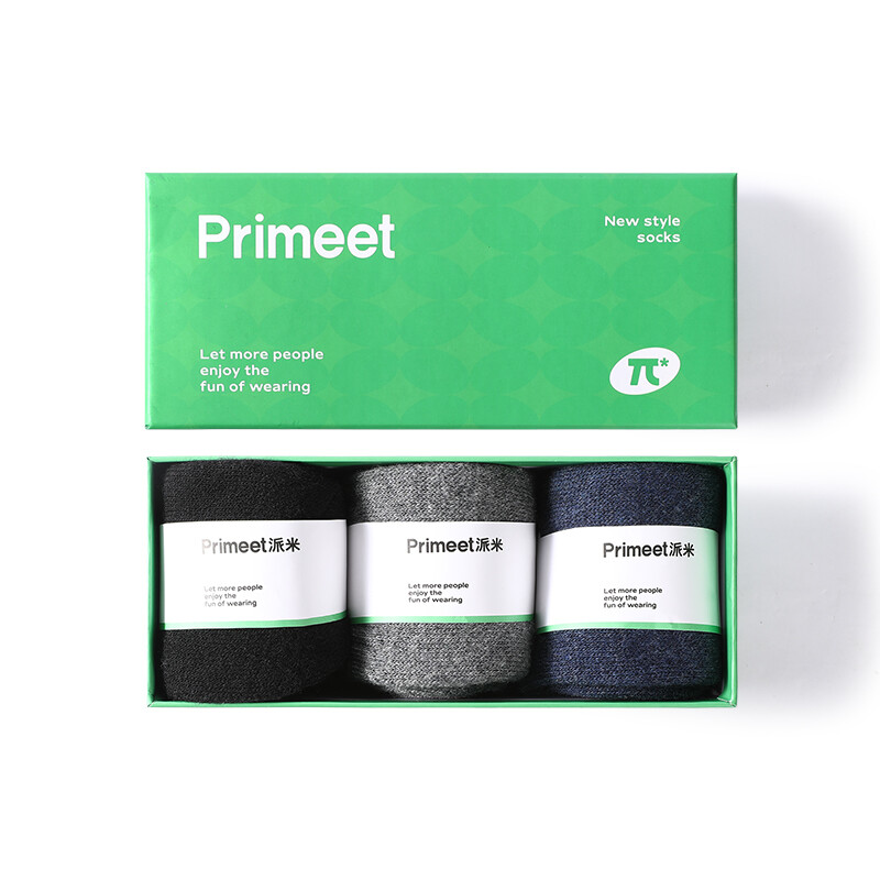 

Мужские носки до середины икры PRIMEET, 61% шерсть, очень плотная мужская группа D