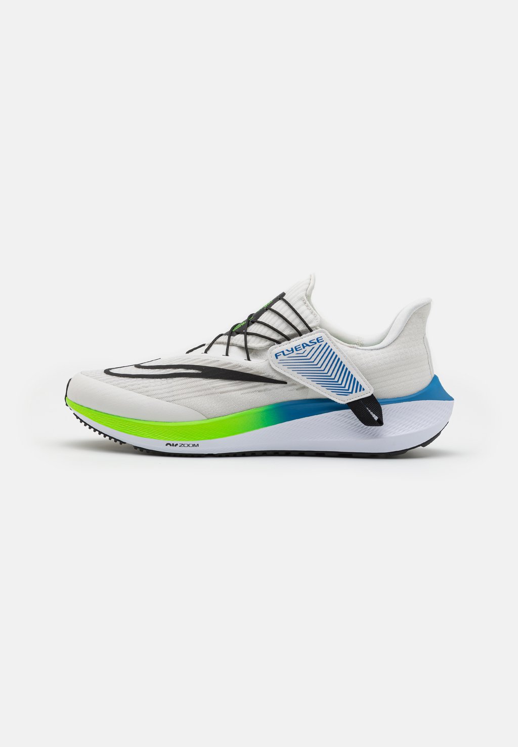 Нейтральные кроссовки Air Zoom Pegasus Flyease Nike, цвет platinum tint/black/white/star blue/green strike