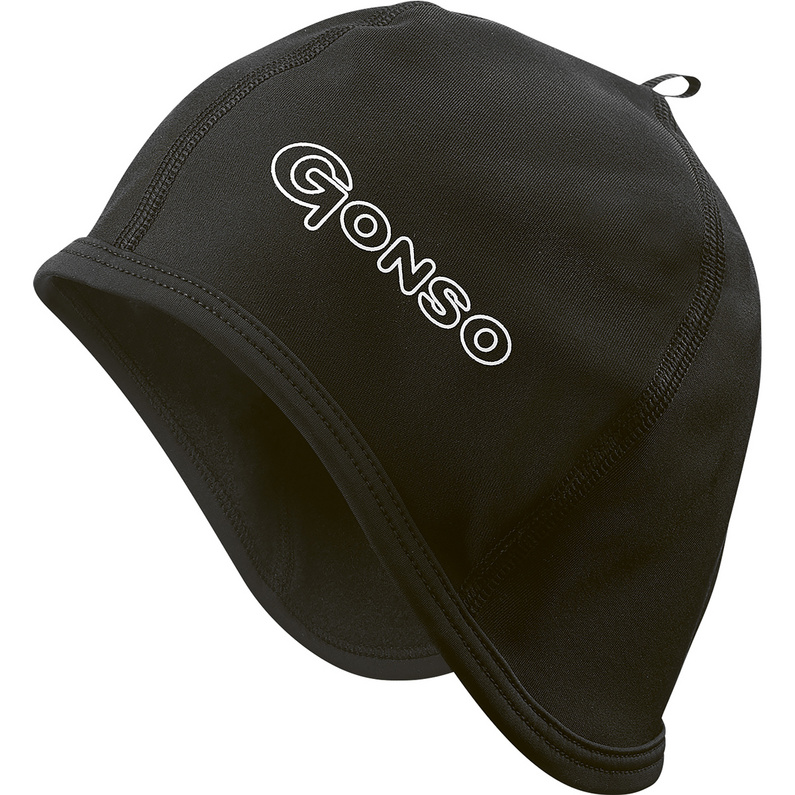 Детская шапка-шлем Gonso, черный шапка женская зимняя корейская утепленная теплая шапка модная шапка для защиты ушей для девушек милый шар вязаный пушистый женский черный