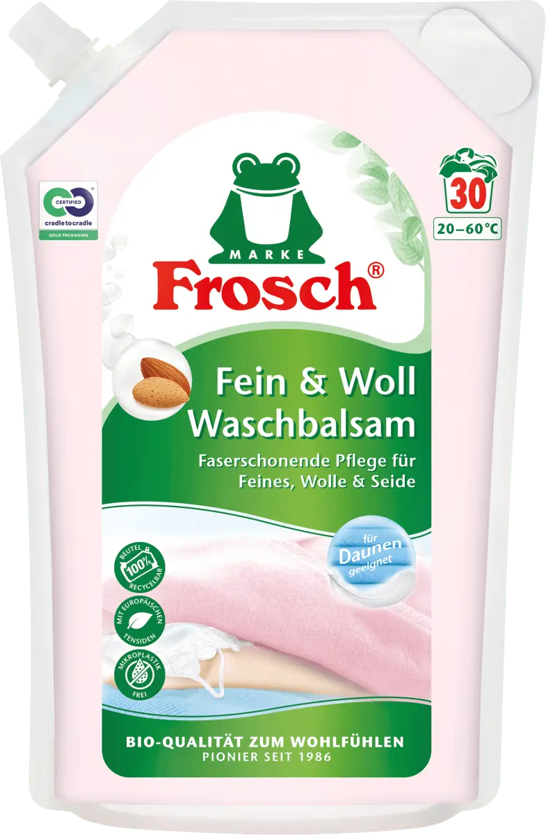 

Жидкое моющее средство для тонкой и шерсти 30 л. Frosch