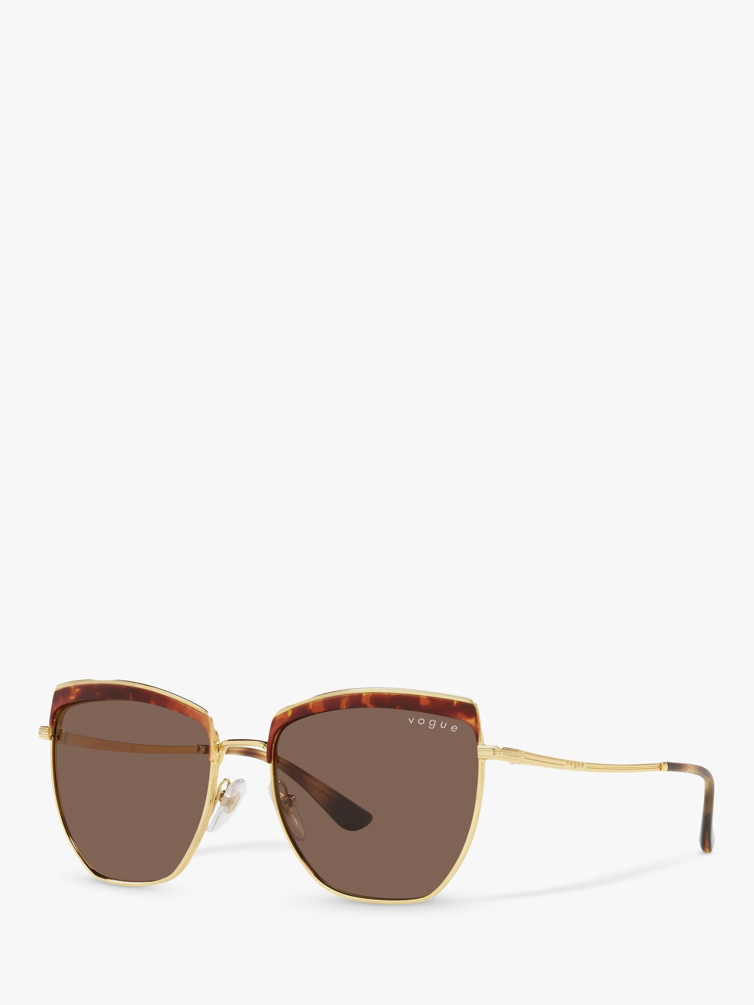 Женские солнцезащитные очки нестандартной формы Vogue VO4234S, золотисто-коричневые солнцезащитные очки chloé золотисто золотисто коричневые
