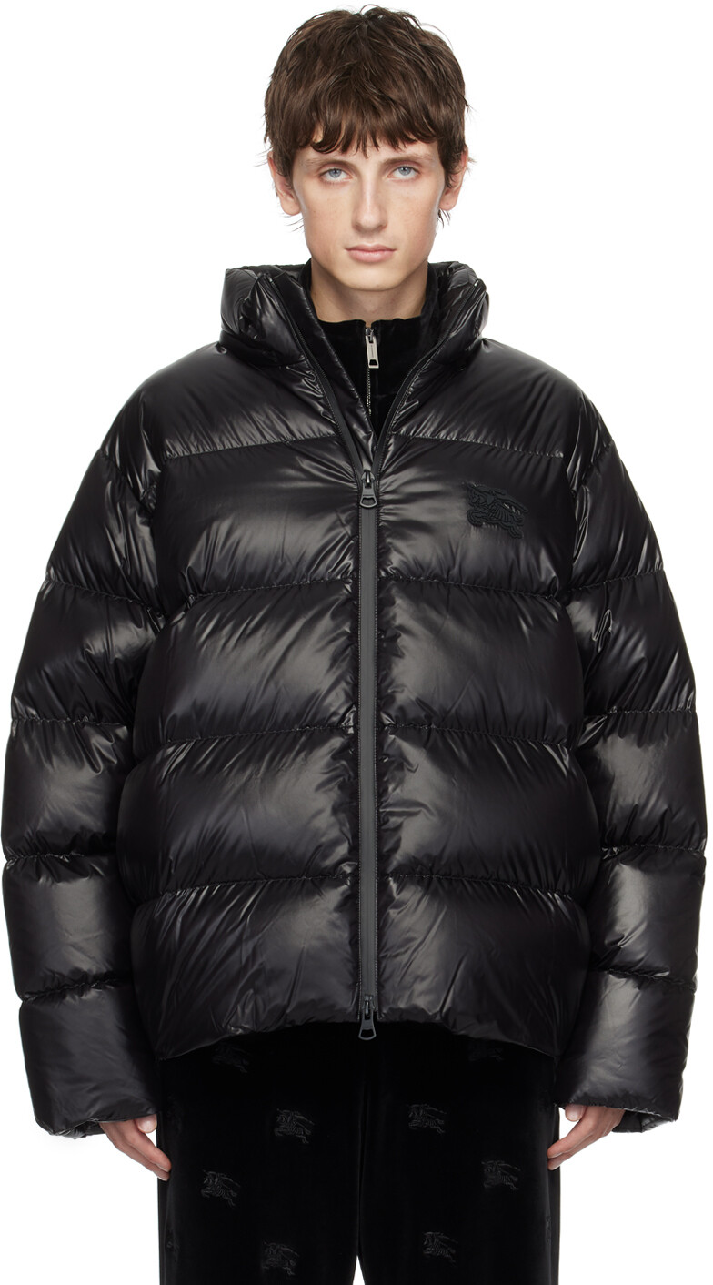 

Черный пуховик EKD Burberry