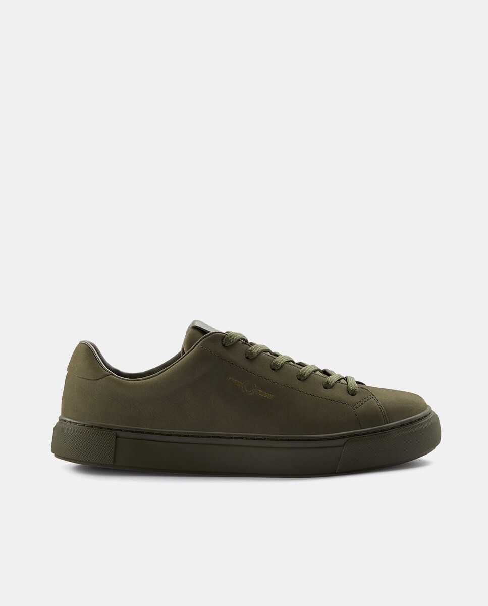 

Мужские низкие кроссовки в форме шлема из нубука с логотипом Fred Perry