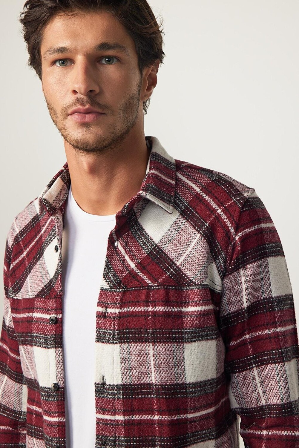 

Мужская рубашка Lumberjack Slim Fit с узким кроем и спортивным воротником TUDORS