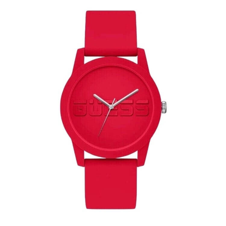 

Часы наручные Guess с пряжкой, красный