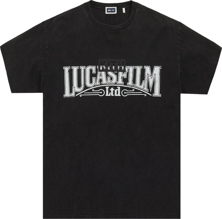 Футболка Kith For Star Wars Lucasfilm Vintage Tee 'Black', черный