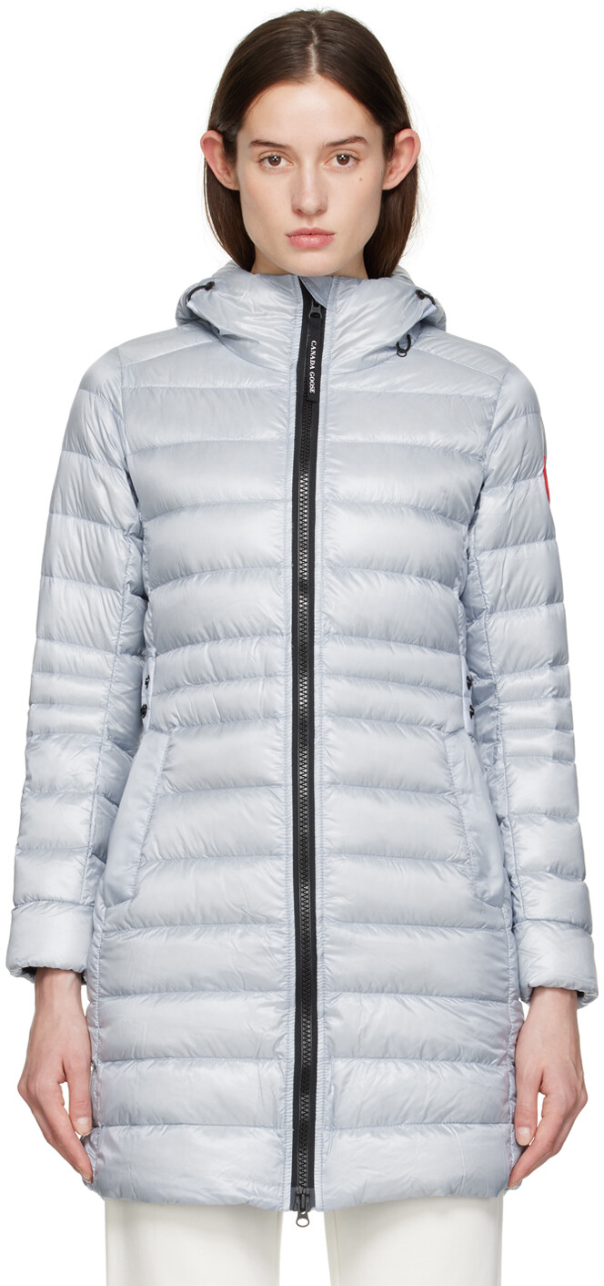 

Синее кипарисовое пуховое пальто Canada Goose