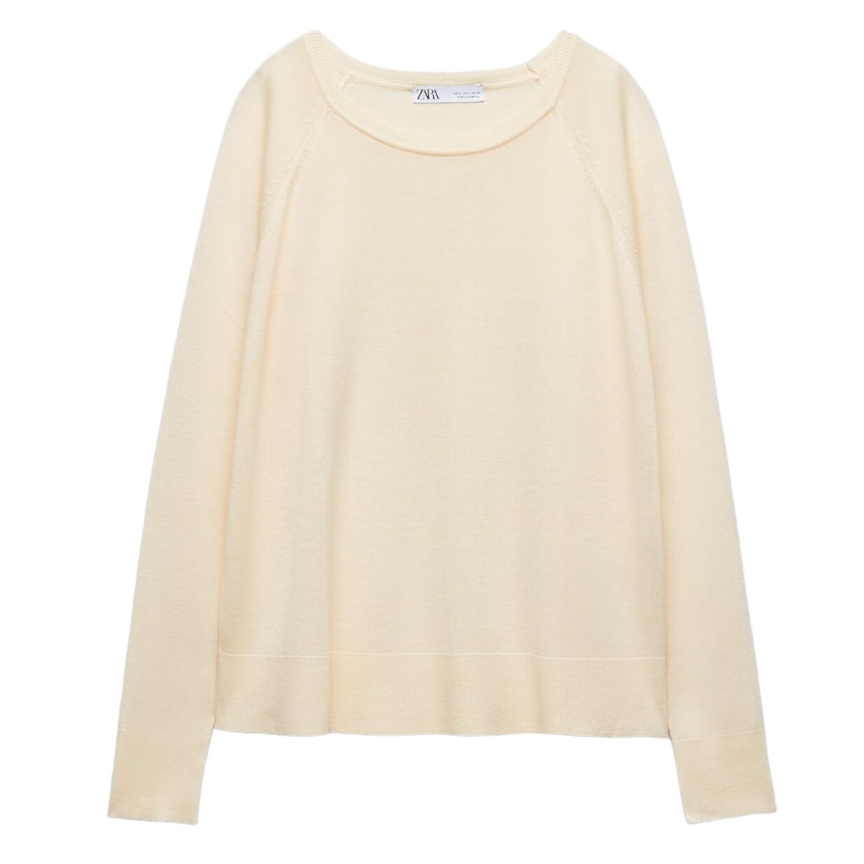 Свитер Zara Basic Knit, слоновая кость