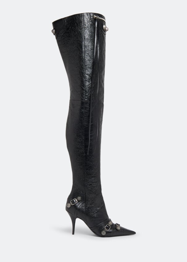 

Ботинки BALENCIAGA Cagole over-the-knee boots, черный