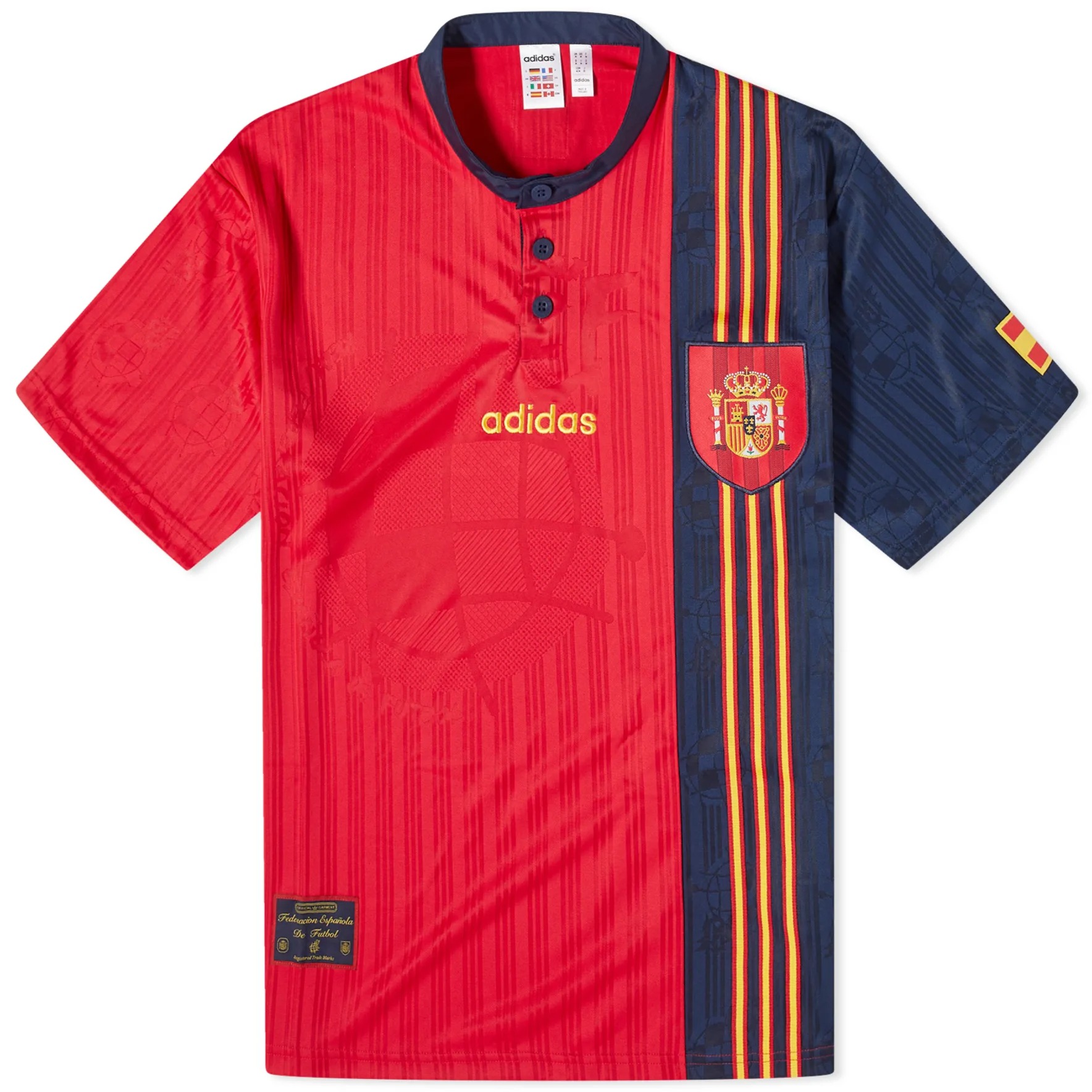 

Футболка Adidas Spain Home Jersey 96, красный/мультиколор