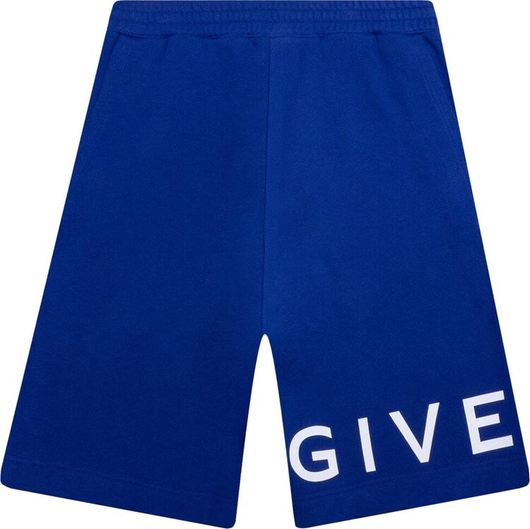 

Шорты Givenchy Boxy Fit Shorts With Branding Bonded 'Ocean Blue', синий
