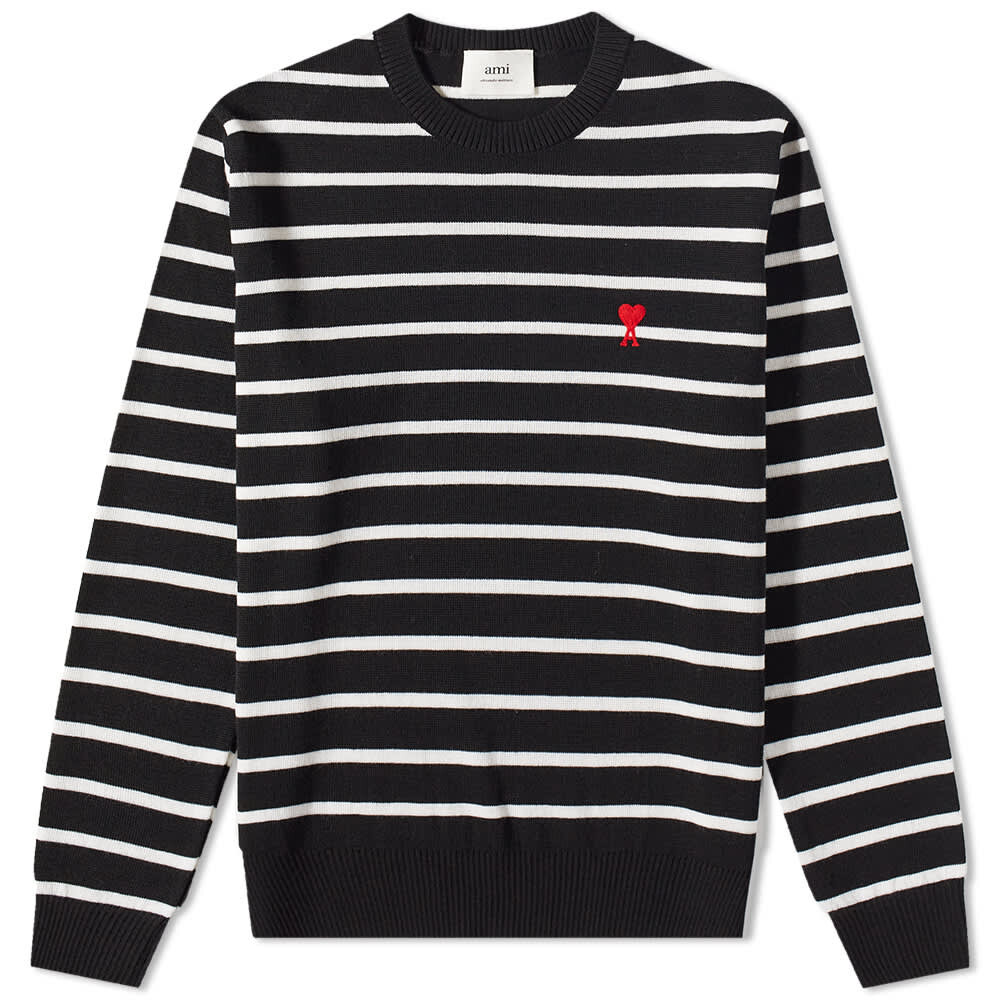 

Джемпер AMI Small A Heart Striped Crew Knit