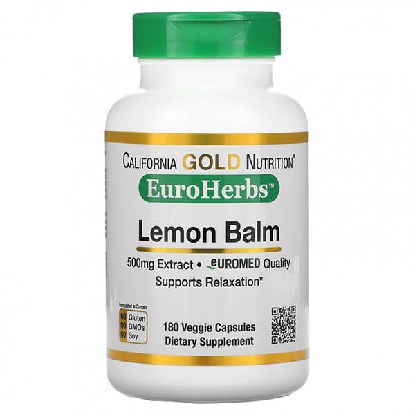 Экстракт лимонной мяты California Gold Nutrition 500 мг, 180 капсул