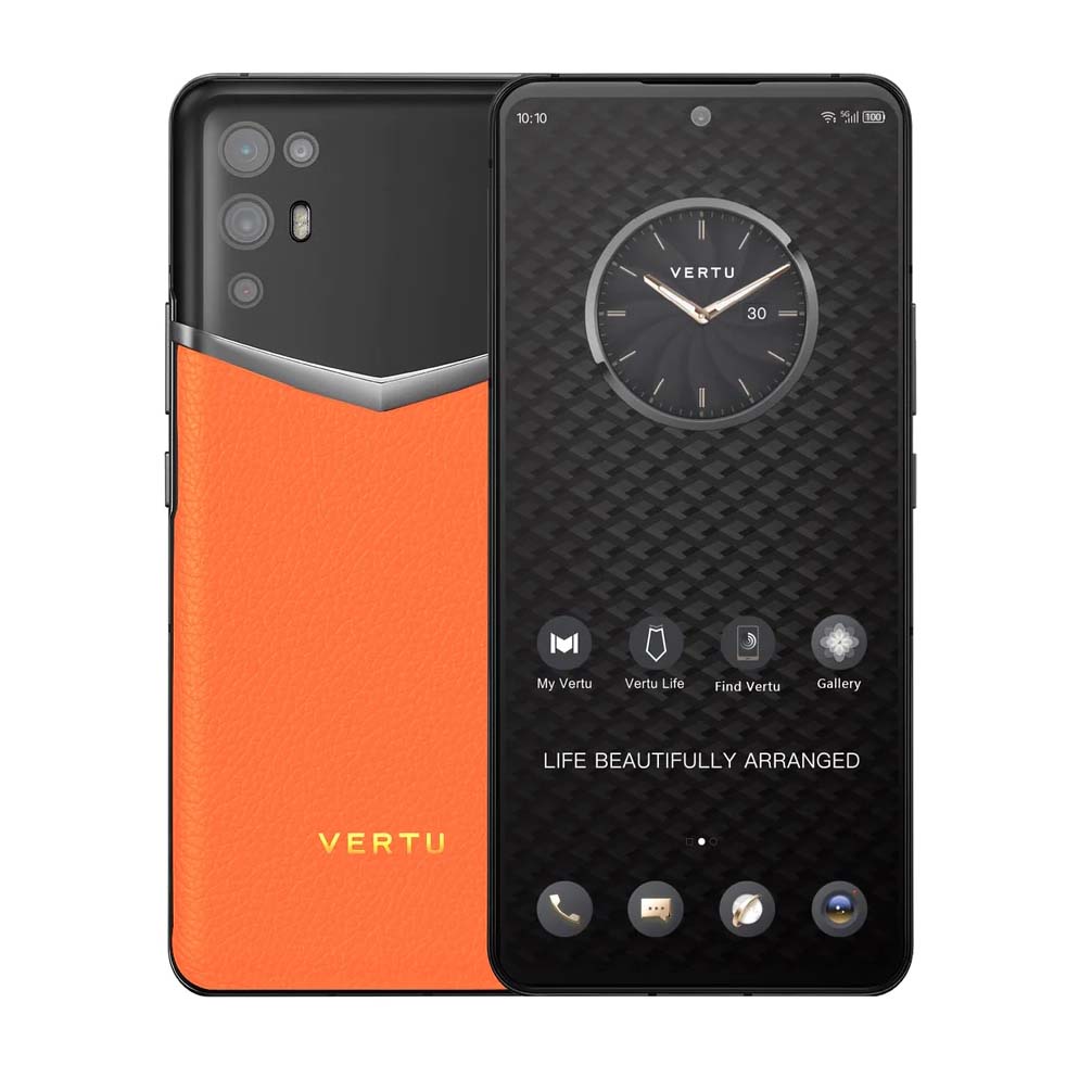 

Смартфон Vertu iVERTU 5G Calfskin, 12Гб/512Гб, черный/оранжевый