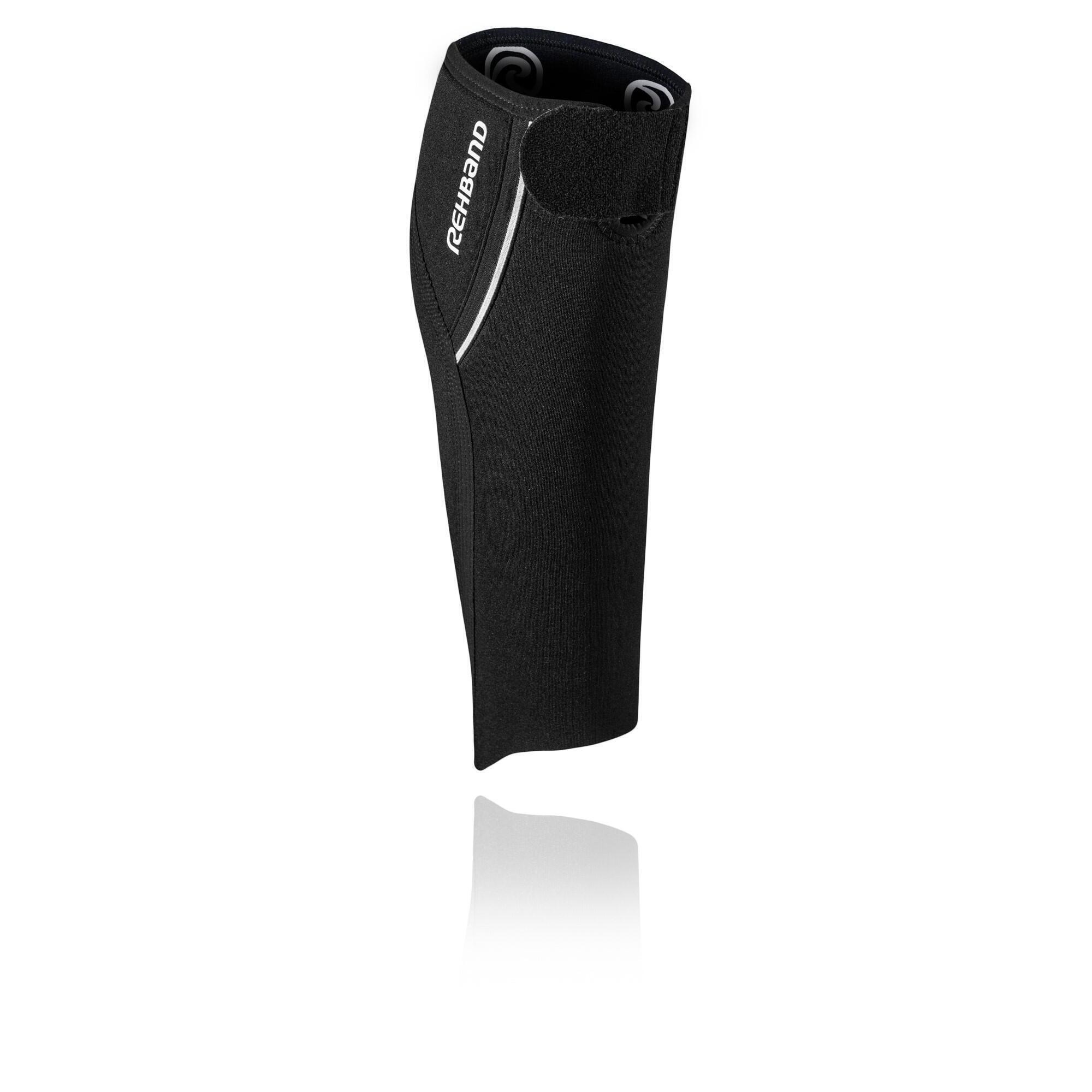 QD Защита для голени и голени - 5 мм - Черный REHBAND, черный компрессионная насадка на голени с сотами 1 шт насадка на голени для облегчения боли в голени для бега велоспорта футбола путешествий