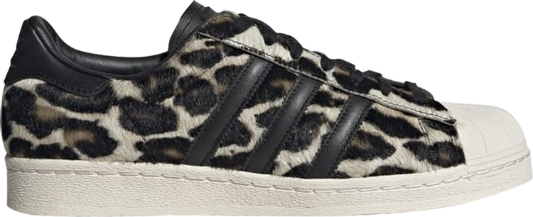 Кроссовки Adidas Superstar 82 'Leopard', черный - фото