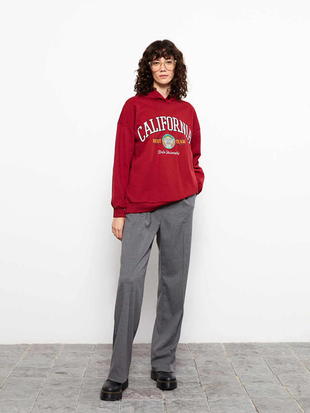 

Удобные прямые женские брюки LCW Casual, Серый