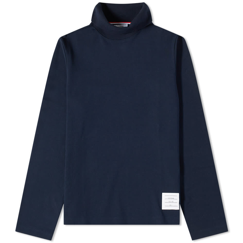 

Футболка Thom Browne Long Sleeve Turtleneck Tee, Черный