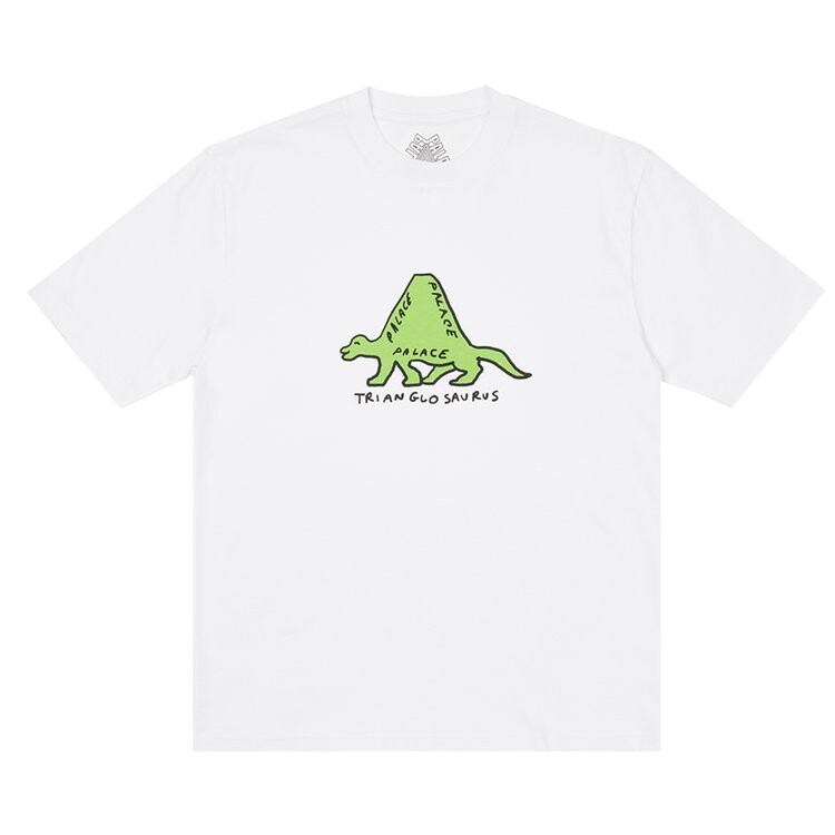 

Футболка Palace Trianglosaurus T-Shirt 'White', белый